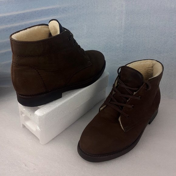 PAJAR Made in Italy WATERPROOF LEATHER SHEEPSKIN Arctic Shearling Boot men10.5us - Picture 1 of 5